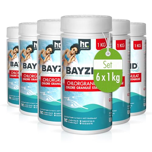 Höfer Chemie 6 kg BAYZID ® Chlor Granulat wirkt schnell und zuverlässig für Pool und Schwimmbad bestellen von Höfer Chemie