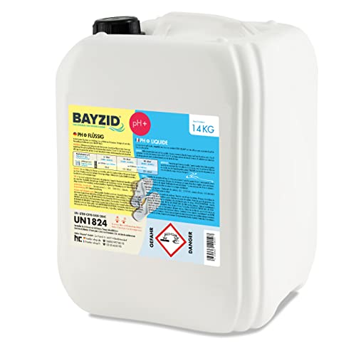 Höfer Chemie 4 x 14 kg pH Heber flüssig BAYZID - pH Plus für einen optimalen pH Wert und einwandfreie Wasserqualität im Pool von Höfer Chemie