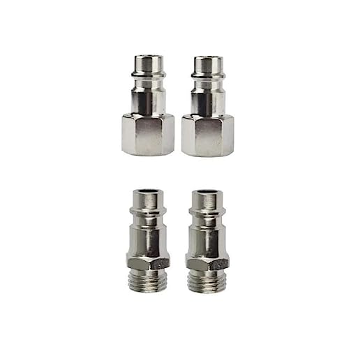 Höfftech 8598 Druckluftanschluss Set 1/4" IG AG 5-tlg Kupplung Nippel Schnellkupplung Stecknippel, Ceramic, Multicolor von Höfftech