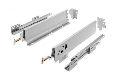 HÖGERT TECHNIK MODERN BOX Schublade 83 mm hoch 500 mm lang Push-to-Open Vollauszug Weiß 40 kg Tragkraft leise Führung Soft-Close HÖGERT TECHNIK MODERN BOX Schublade 83 mm hoch 500 mm lang Push-to-Open Vollauszug Weiß 40 kg Tragkraft leise Führung Soft-Close von Högert Technik