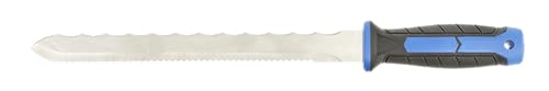 HÖGERT TECHNIK - Messer zum Schneiden von Isolierung, Wolle, Mineralwollenschneider, PUR-Isolierung, Styropor, Messer von Edelstahl. Gesamtlänge 420 mm, Klingenlänge 280 mm von Högert Technik