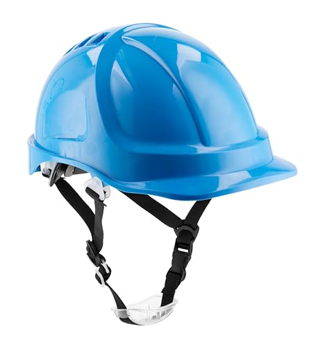 HÖGERT TECHNIK - Schutzhelm PLONER blau, Bauhelm aus ABS, EN 397, Ratschensystem, Belüftung, Kinnriemen, Arbeitshelm für Baustelle & Industrie, Sicherheitshelm verstellbar HÖGERT TECHNIK - Schutzhelm PLONER blau, Bauhelm aus ABS, EN 397, Ratschensystem, Belüftung, Kinnriemen, Arbeitshelm für Baustelle & Industrie, Sicherheitshelm verstellbar von Högert Technik