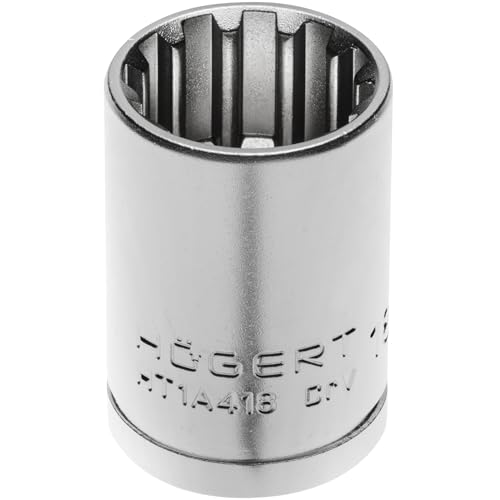 HÖGERT TECHNIK – Spline-Steckschlüssel 1/2" 22 mm aus Chrom-Vanadium-Stahl, für TORX, Spline, Sechskant, metrische und zöllige Schrauben, mattiert, DIN 3124 HÖGERT TECHNIK – Spline-Steckschlüssel 1/2" 22 mm aus Chrom-Vanadium-Stahl, für TORX, Spline, Sechskant, metrische und zöllige Schrauben, mattiert, DIN 3124 von Högert Technik
