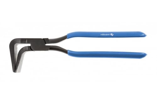 HÖGERT TECHNIK Abkantzange Biegezange Falzzange 90° Maulbreite 60mm, Blechbiegezange für Dachdecker Werkstatt und Heimwerker mit Feststellklemme von Högert Technik