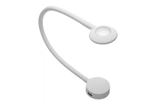 Högert Technik GTV LED Leselampe mit USB-Anschluss dimmbar 12V 2.1W 4000K neutralweiß 16 LEDs für Bettkopfteil mit 1.5m Kabel weiß Högert Technik GTV LED Leselampe mit USB-Anschluss dimmbar 12V 2.1W 4000K neutralweiß 16 LEDs für Bettkopfteil mit 1.5m Kabel weiß von Högert Technik