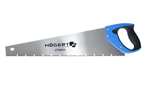 Högert Technik - Handsäge 450 mm - 7 TPI, 48-50 HRC - Handzahlersäge zum Schneiden von Holz, Spanplatten und anderen Holzwerkstoffen - Säge von Högert Technik