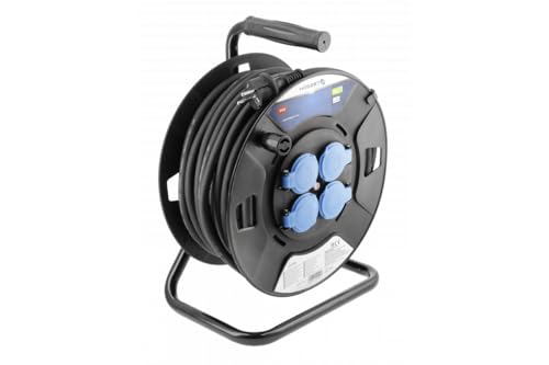 Högert Technik Kabeltrommel mit Gummiisolierung 30 m HT1E735 von Högert Technik