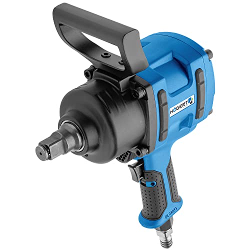 Högert Technik - Pneumatischer Schlagschrauber 3/4" I Schlagmechanismus - Twin Hammer I Betriebsdrehmoment bis 1800 Nm I 3 Betriebsbereiche I Umschalter für die Drehrichtung Links/Rechts I HT4R625 Högert Technik - Pneumatischer Schlagschrauber 3/4" I Schlagmechanismus - Twin Hammer I Betriebsdrehmoment bis 1800 Nm I 3 Betriebsbereiche I Umschalter für die Drehrichtung Links/Rechts I HT4R625 von Högert Technik