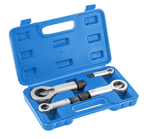 Högert Technik - Satz Mutternschneider | Satz Cutter für Muttern 9~27mm | 4-Teiliger Mutternsprenger Satz, Mutternsprenger-Set von Högert Technik