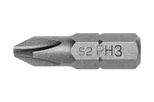 Högert Technik Schraubendreherspitzen PH3, 25 mm, S2 Stahl, 5 Stück, HT1S303 Högert Technik Schraubendreherspitzen PH3, 25 mm, S2 Stahl, 5 Stück, HT1S303 von Högert Technik