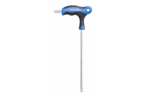 Högert Technik - Sechskantschlüssel Typ-T mit Kugel - lang - Durchmesser 7 mm - Aus hochqualitativem S2-Stahl - Beständig gegen Verformung und Abrieb - T-förmige Griff von Högert Technik