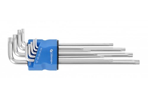 Högert Tamper-Tor-Schlüssel, extra lang, 9 Stk. von Högert Technik