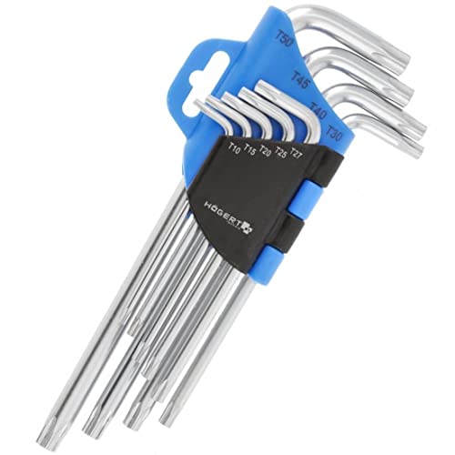 Högert Tamper-Torx -kompatibel-Schlüssel, lang, 9 Stk. Högert Tamper-Torx -kompatibel-Schlüssel, lang, 9 Stk. von Högert Technik