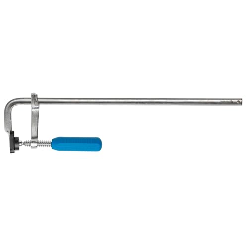 HÖGERT TECHNIK - Schraubzwingen Spannweite 500mm x 120mm F-Klemmen Edelstahl Zwinge, Spannkraft 200kg, Clamps Präzises Fixieren Von Holzwerkstücken Weldinger Spannwerkzeug von Högert Technik