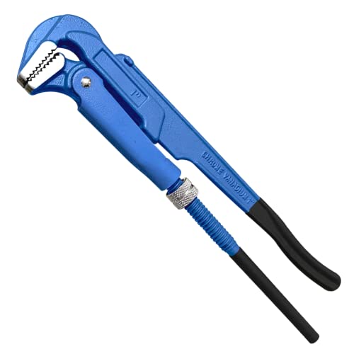 Högert Technik - Verstellbarer Schraubenschlüssel für Rohre 90° 560 mm / 2" - Verstellschlüssel für Hydraulik- und Montagearbeiten - Schraubenschlüssel verstellbar Rohrzange - aus Chrom-Vanadium Stah Högert Technik - Verstellbarer Schraubenschlüssel für Rohre 90° 560 mm / 2" - Verstellschlüssel für Hydraulik- und Montagearbeiten - Schraubenschlüssel verstellbar Rohrzange - aus Chrom-Vanadium Stah von Högert Technik