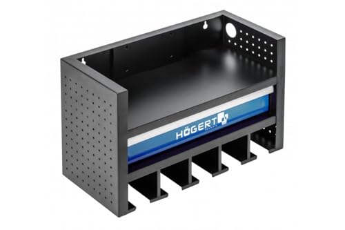 Högert Technik - Wandschrank für Elektrowerkzeuge mit Schublade | Schublade auf Kugellagern montiert | Wandmontage Aufbewahrungsregal Schraubendreher Organisation Werkzeughalter Werkzeugregal von Högert Technik