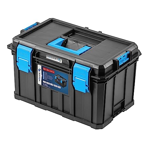 Högert Technik - Werkzeugkasten, Tragfähigkeit bis zu 50 kg, Praktisch und Geräumig, Resistent Gegen Beschädigungen, Staubdicht, Robuste ABS-Verschlüsse, Modularer Aufbau - HT7G502 von Högert Technik