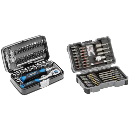 Högert Technik - Werkzeugset I Steckschlüssel, Bits und Ausstattung 1/4” & Bosch Professional 43tlg. Schrauber Bit Set Extra Hart Högert Technik - Werkzeugset I Steckschlüssel, Bits und Ausstattung 1/4” & Bosch Professional 43tlg. Schrauber Bit Set Extra Hart von Högert Technik