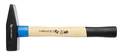 Högert Technik, Schlosserhammer 1500 g mit Holzstiel, HT3B015 von HÖGERT