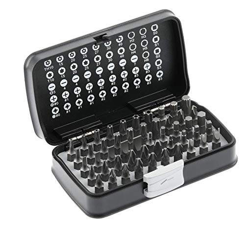 Högert Schraubendreher-Bitsatz – Schraubendreher-Bits Werkzeug Bits Schraubendreher Schraubenzieher Set Bitsatz – Silber, 1/4”, HT1R461, 50-tlg von Högert Technik