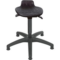 HEMMDAL Hocker Komfort, PU-Sitz, Sitzhöhe 410-540 mm, Kunstoffbasis, Bodengleiter von HEMMDAL