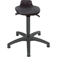 HEMMDAL Hocker Komfort, PU-Sitz, Sitzhöhe 540-800 mm, Kunstoffbasis, Bodengleiter von HEMMDAL