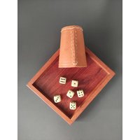 Edles Kleines Tablett Aus Jatoba/ Geölt/ Zum Dekorieren Für Den Tisch/ Als Würfelbrett/ Ablegen Von Schmuck Oder Anderen Schönen Dingen von HoelzchenUStoeffchen