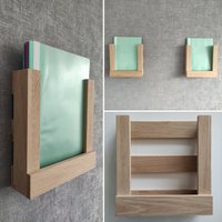 Prospektständer A4 Hochformat Aus Eiche/ Halter Für Schnellhefter/ Zeitschriften/ Papier/ Zum Hängen Oder Stellen/ Stehsammler Prospektständer A4 Hochformat Aus Eiche/ Halter Für Schnellhefter/ Zeitschriften/ Papier/ Zum Hängen Oder Stellen/ Stehsammler von HoelzchenUStoeffchen