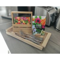 Serviettenständer Aus Holz/ Serviettenhalter Für Kleine Servietten Den Esstisch Und Die Grillparty Im Garten von HoelzchenUStoeffchen