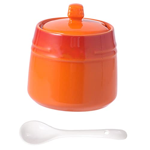 Hoement 6er-pack Keramik-gewürzglas-set Gewürzbehälter Küchengewürzaufbewahrung Für Pfefferstreuer Salzflasche von Hoement