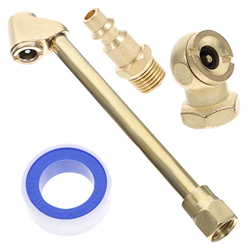 Hoement 1 Set Luftklemmen Set Reifenfüller Spannfutter Reifenfüller Kugel Luftspannfutter Kompressor Zubehör Reifen Luftspannfutter Reifenfüller Düse Reifenreparaturset von Hoement