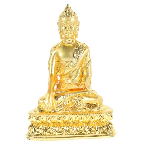 Hoement 1Stk Religiöse Buddha-Statue Ornament Buddha Modellierschmuck Buddha-Figur Wohnkultur Bürodekoration Vintage-Dekor Geschenke Büro-Desktop schmücken Desktop-Dekor Miniatur Ornamente von Hoement