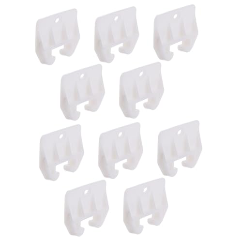 Hoement 10 Stück Teiliges Kunststoff-schubladenführungen Weiß Verschleißfest Polierte Kanten Stabile Führungslaschen für Schrank Schubladensysteme Sichere Montage für Kleiderschränke und Hoement 10 Stück Teiliges Kunststoff-schubladenführungen Weiß Verschleißfest Polierte Kanten Stabile Führungslaschen für Schrank Schubladensysteme Sichere Montage für Kleiderschränke und von Hoement