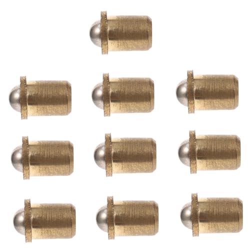 Hoement 10 Stück Teiliges Kupfer Kugelfang Schloss Möbel Türverschluss Langlebig Rostfrei für Schränke Kleiderschränke Unsichtbare Türen Robust Praktische Türfederverriegelung von Hoement