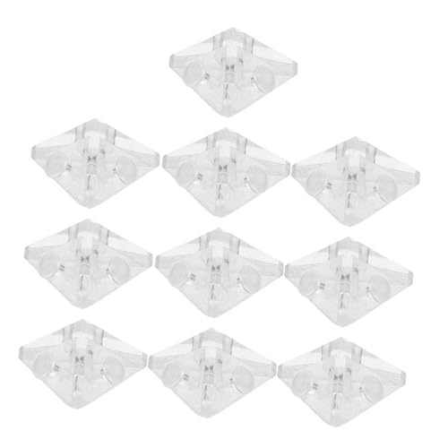 Hoement 10 Stück Teiliges Transparente Acryl eckverstärker mit Stabiler Dreieckiger Konstruktion Langlebige Boxverbinder mit Transparenten Nieten für Praktische Befestigung und Erhöhte von Hoement