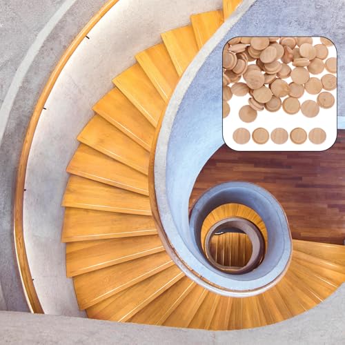 Hoement 100 Stück Möbel Holzlochstopfen Möbel Schraubenloch Abdeckkappen Wiederverwendbar Dekorative Blindkappen für Treppen und Möbelmontage Buche Holzstopsel Hoement 100 Stück Möbel Holzlochstopfen Möbel Schraubenloch Abdeckkappen Wiederverwendbar Dekorative Blindkappen für Treppen und Möbelmontage Buche Holzstopsel von Hoement