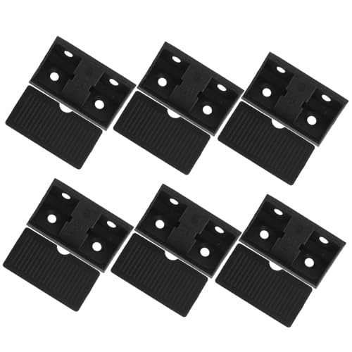 Hoement 100 Stück Teiliges Schwarzer Möbel Eckwinkel mit Abdeckkappen Winkelverbinder für Schränke und Möbel Vier Befestigungslöcher Einfache Montage Vielseitig für Zuhause und Werkstatt von Hoement