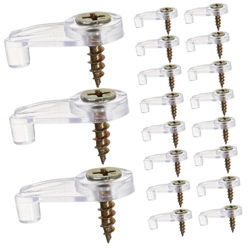 Hoement 100 Stück Teiliges Transparente Glasscheiben Halterklammern mit Schrauben Rostfreie Spiegelhalter für Stabile Befestigung von Schranktüren und Glasplatten Langlebig und Hoement 100 Stück Teiliges Transparente Glasscheiben Halterklammern mit Schrauben Rostfreie Spiegelhalter für Stabile Befestigung von Schranktüren und Glasplatten Langlebig und von Hoement