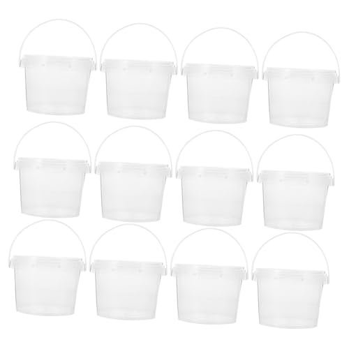 Hoement 12 Stück Speicher Kleiner runde Lauf Aufbewahrungsboxen Lagerbehälter Klare Speicherbehälter Abteil Kleiner Plastikeimer mit Henkel Plastikeimer mit Deckel pp Transparent Hoement 12 Stück Speicher Kleiner runde Lauf Aufbewahrungsboxen Lagerbehälter Klare Speicherbehälter Abteil Kleiner Plastikeimer mit Henkel Plastikeimer mit Deckel pp Transparent von Hoement