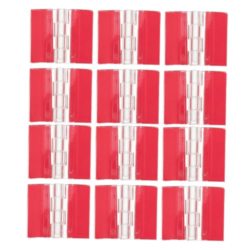 Hoement 12 Stück Teiliges Transparente Selbstklebende Mini Kunststoffscharniere Kleine Langlebige Klavier scharniere für Möbel Vitrinen Werkzeugkästen und Aquarienabdeckungen von Hoement