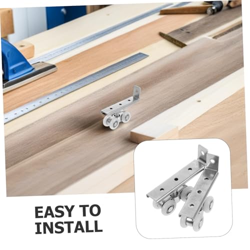 Hoement 2 Sätze Edelstahl Schiebetür Geräuschlose Türlaufrollen mit Dämpfung Verschleißfeste Gleitschienenräder für Küchen- Kleiderschrank Glasschiebetüren Einfache Montage Hoement 2 Sätze Edelstahl Schiebetür Geräuschlose Türlaufrollen mit Dämpfung Verschleißfeste Gleitschienenräder für Küchen- Kleiderschrank Glasschiebetüren Einfache Montage von Hoement