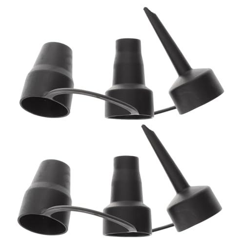 Hoement 2 Sätze Luftpumpenadapter Kunststoffdüsen Ersatzluftpumpenaufsätze für Aufblasbare Matratzen und Zubehör Langlebig Abnehmbar Vielseitig für Verschiedene Luftventile von Hoement