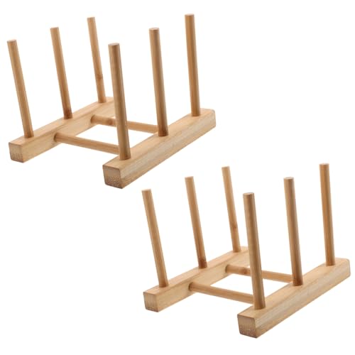 Hoement 2 Stück Becherhalter Trockenständer Abtropfgestell mit Säulen Stabiler Wassergestell Organizer für Küche und Haushalt Leicht Formstabil Praktisches Aufbewahrungsregal von Hoement