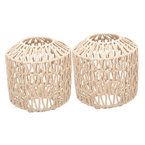 Hoement 2 Stück Chinesischer Stil Lampenschirm Aus Papierseil Rustikaler Hängender Lampenabdeckung Langlebiges Geruchloses Material Für Wohnzimmer Esszimmer Vintage DIY Deckenleuchte Hoement 2 Stück Chinesischer Stil Lampenschirm Aus Papierseil Rustikaler Hängender Lampenabdeckung Langlebiges Geruchloses Material Für Wohnzimmer Esszimmer Vintage DIY Deckenleuchte von Hoement