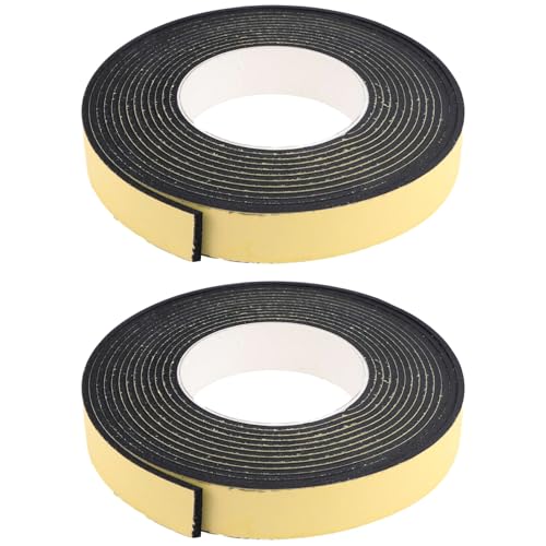 Hoement 2 Stück EVA Schaumstoff Klebeband Breit Lang Selbstklebend Anti kollisionsstreifen Dichtungsband für Türen Fenster Windschutz und Geräuschdämmung Hoement 2 Stück EVA Schaumstoff Klebeband Breit Lang Selbstklebend Anti kollisionsstreifen Dichtungsband für Türen Fenster Windschutz und Geräuschdämmung von Hoement