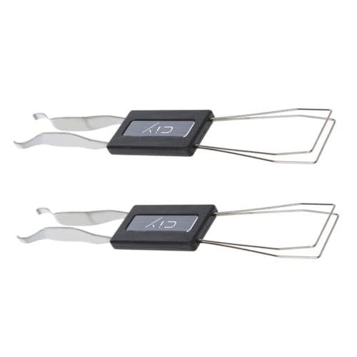 Hoement 2 Stück Keyboard Key Puller für Mechanische Tastaturen Robustes Key Remover Werkzeug mit Gebogenen Drahtenden Vielseitig Einsetzbar zum Entfernen und Reinigen von Tastenkappen von Hoement