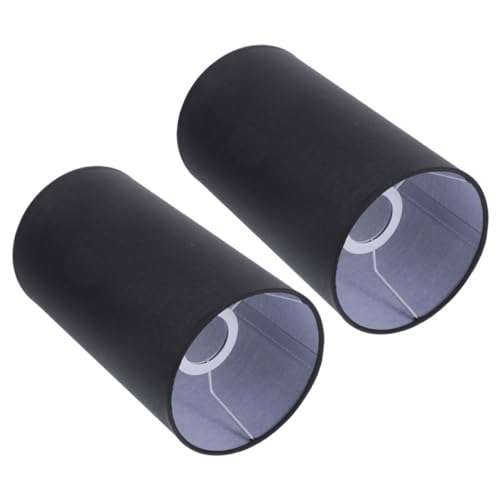 Hoement 2 Stück Lampenschirme aus Leinen für Steh Tischlampen Langlebiger Retro stil Lampenschirm für Wand Raumbeleuchtung Einfache Montage Vielseitig Einsetzbar von Hoement