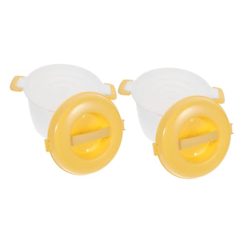 Hoement 2 Stück Mikrowellen reiskocher Tragbare Warmhaltebox aus Lebensmittelechtem Kunststoff Mikrowellengeeignet Vielseitig für Reis Gemüse Suppe und Porridge Einfache Handhabung Gelb Hoement 2 Stück Mikrowellen reiskocher Tragbare Warmhaltebox aus Lebensmittelechtem Kunststoff Mikrowellengeeignet Vielseitig für Reis Gemüse Suppe und Porridge Einfache Handhabung Gelb von Hoement