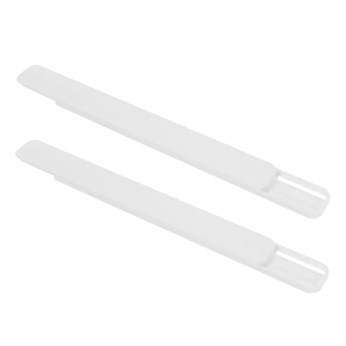 Hoement 2 Stück Schubladenschienen Vollauszug mit Silent mechanismus Robuste Kunststoffführungsschienen für Schwerlast Geräuschlose Schubladenführung mit Zweiteiliger Laufschiene von Hoement