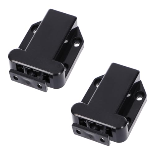 Hoement 2 Stück Selbstverriegelnder Türschnäpper aus Hochwertigem Kunststoff mit Druckfunktion Federclip Magnetverschluss für Schranktüren Kleiderschränke und Möbel Schwarz Hoement 2 Stück Selbstverriegelnder Türschnäpper aus Hochwertigem Kunststoff mit Druckfunktion Federclip Magnetverschluss für Schranktüren Kleiderschränke und Möbel Schwarz von Hoement